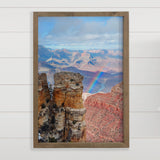 Grand Canyon Rainbow - Framed Nature Wall Art - Living Room