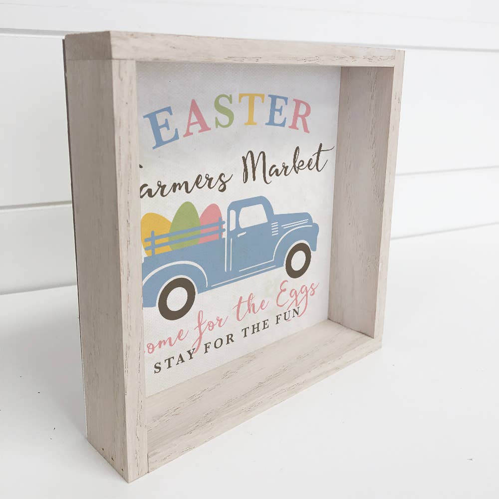 Holiday Truck- Easter Farmers Market Sign- Easter Eggs