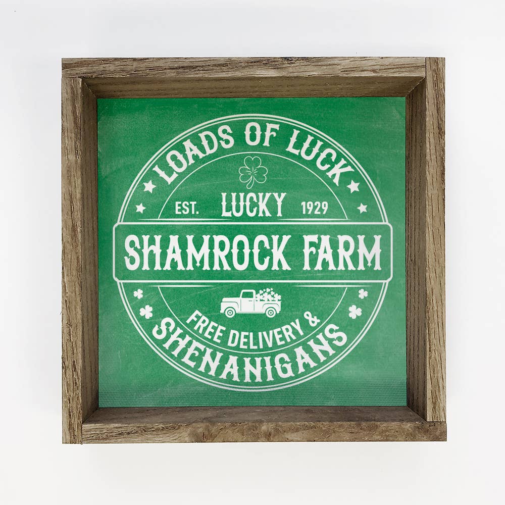 Loads of Luck Shamrock Farms - St. Patrick's Day Canvas Art