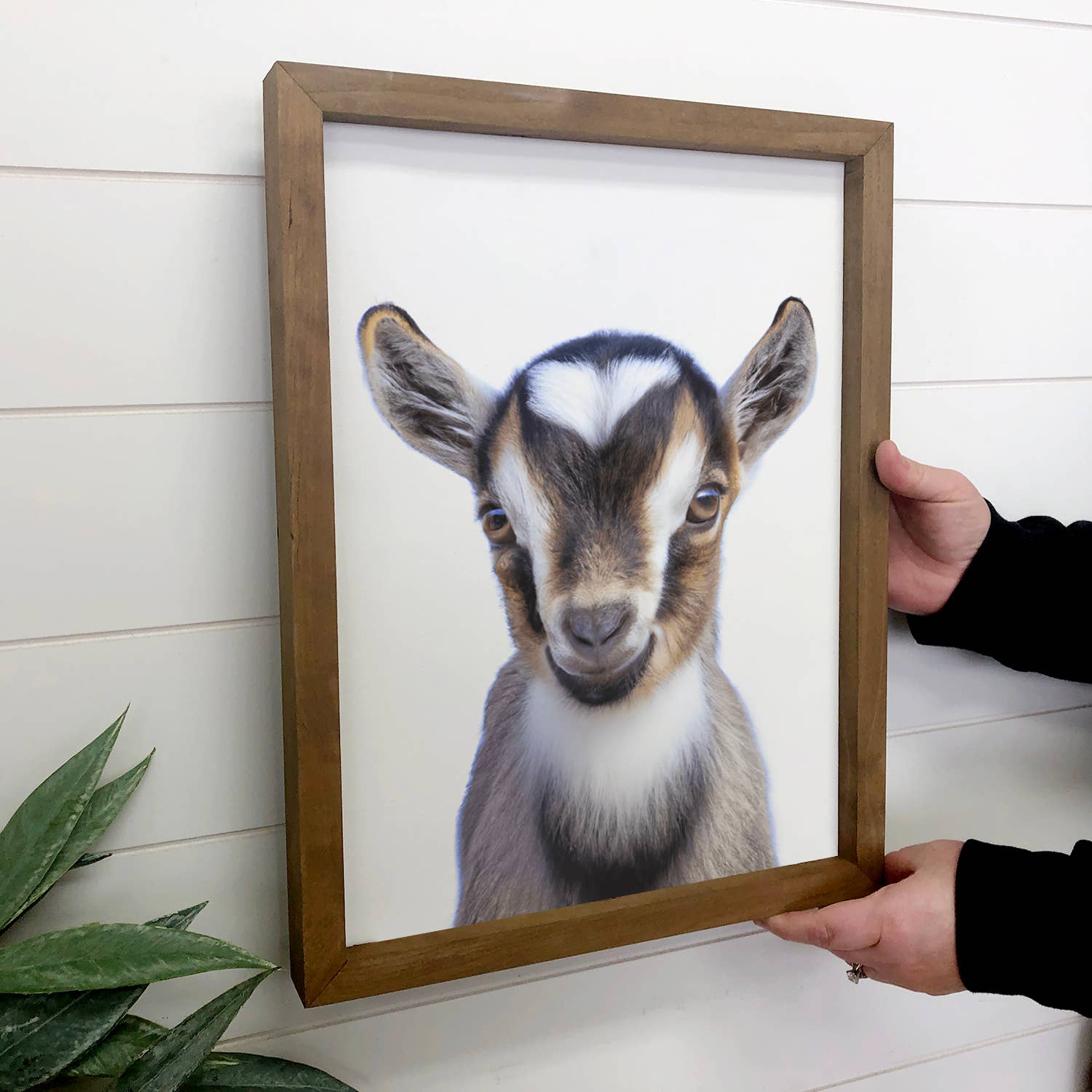 Baby Goat Wood Nursery Sign Cute Animal Wall Art