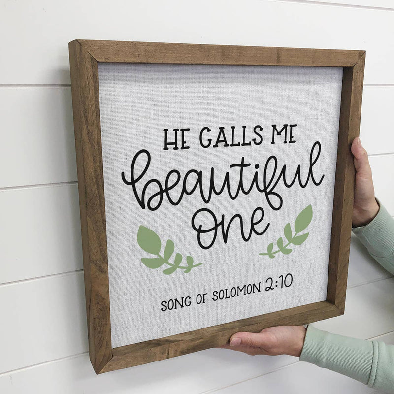 He Calls Me Beautiful One Wall Art - Inspiring Canvas Art