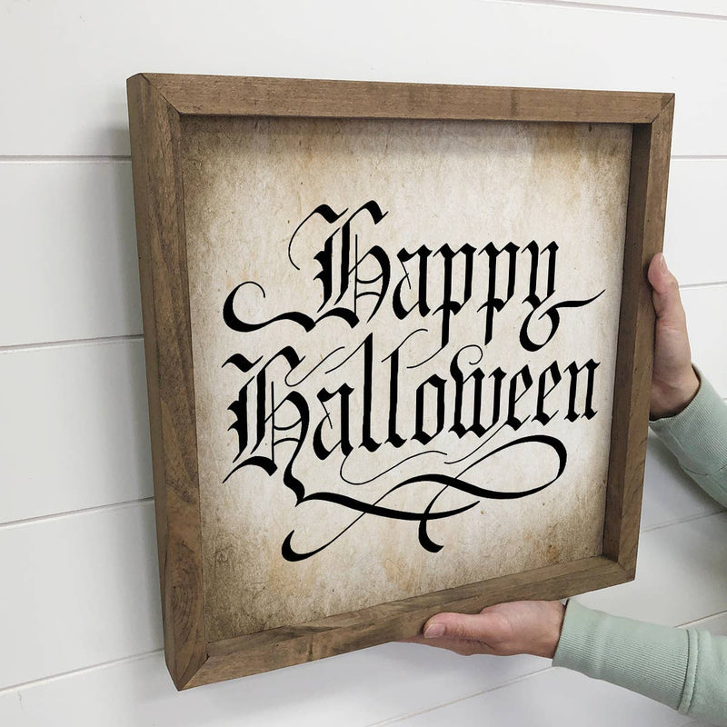 Happy Halloween Calligraphy - Fancy Halloween Word Art