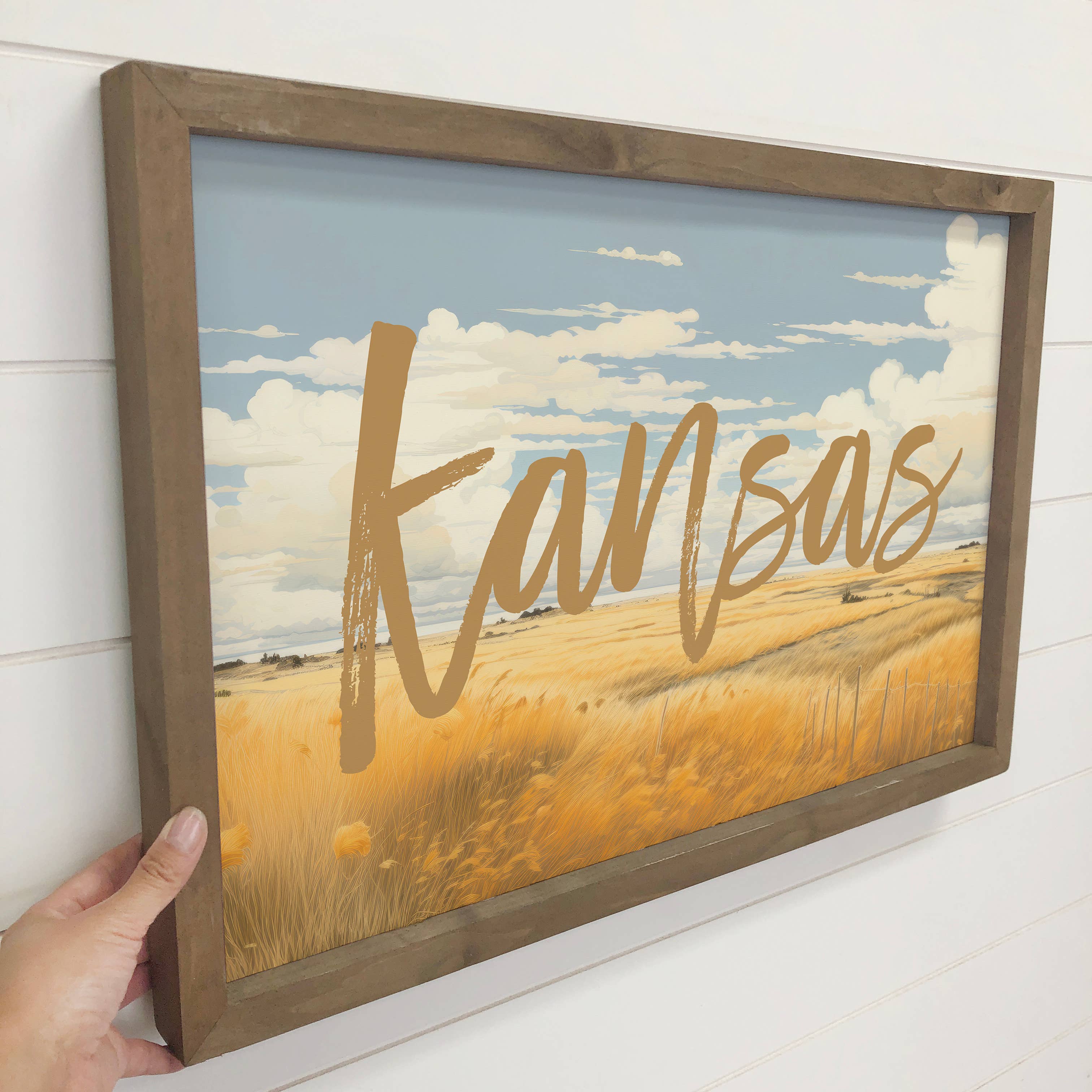 Custom Prairie Blue Skies - Custom Location Canvas Art