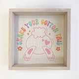 Shake Your Cotton Tail - Easter Canvas Art - Wood Framed Art