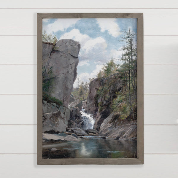 Falls of the Mississippi - Framed Nature Art - Cabin Art