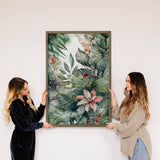 Tropical Bliss Wall Art - Tropical Canvas Art - Wood Framed
