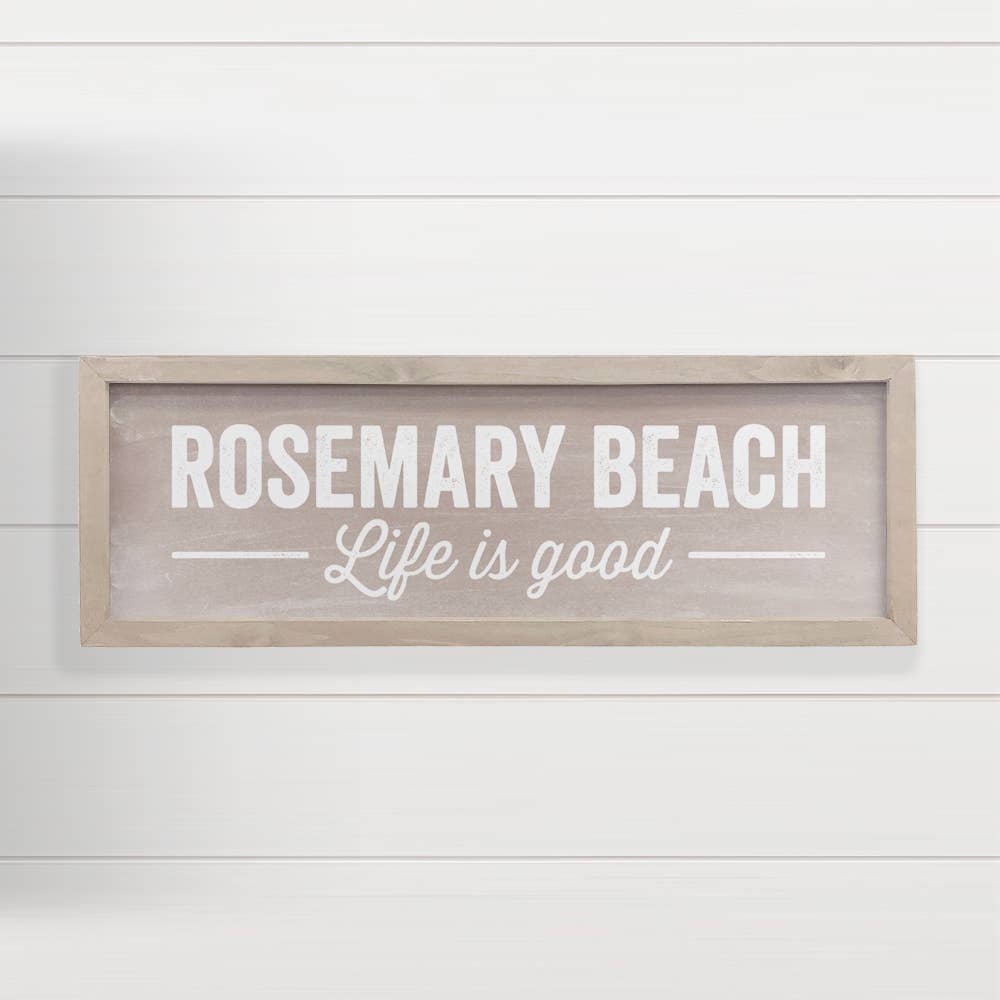 Customizable Life is Good Beach Sign - Vintage Block Sign