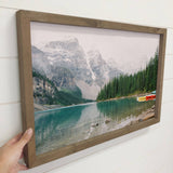 Glacier National Park Lake - Framed Nature Photography