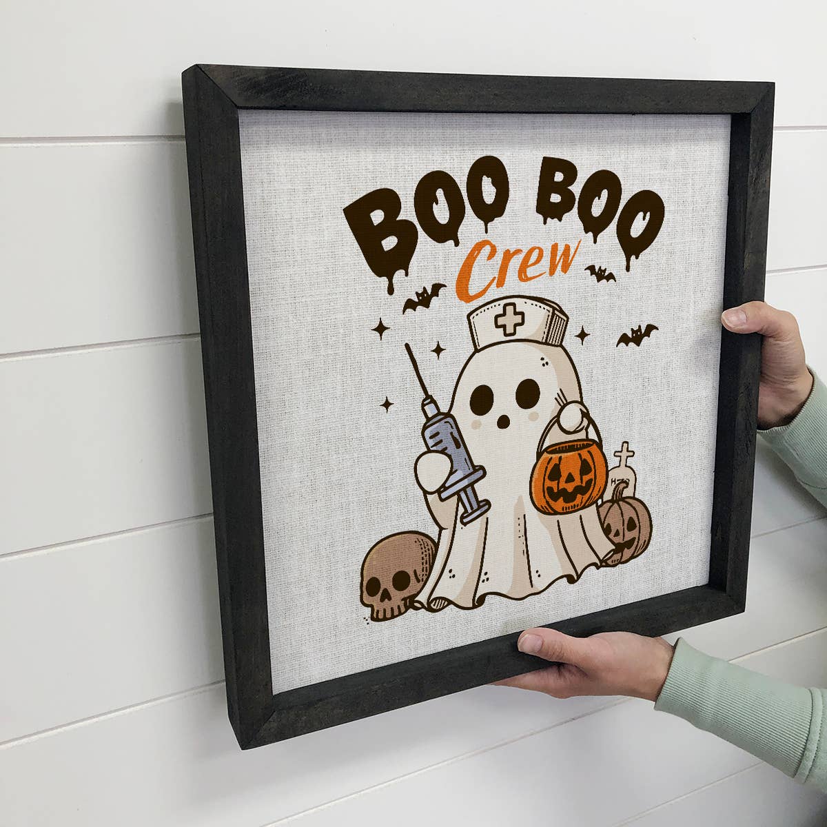 Funny Halloween Boo Boo Crew Nurse Ghost - Halloween Decor