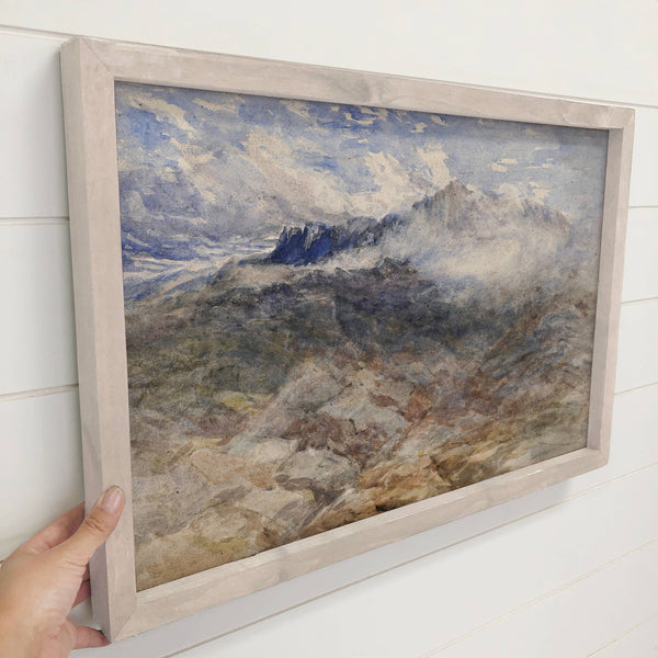 Mountain Dream - Mountain Landscape - Wood Framed Nature Art