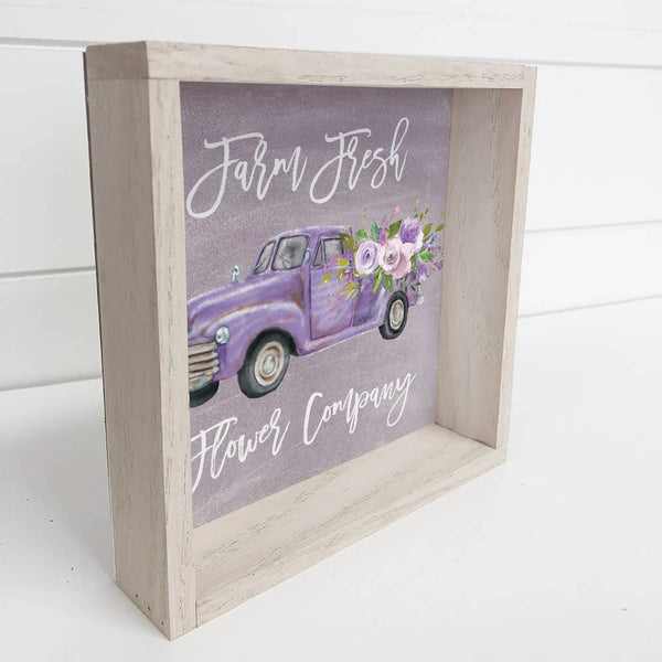 Purple Flower Truck - Valentine's/Spring Farm Fresh Flowers