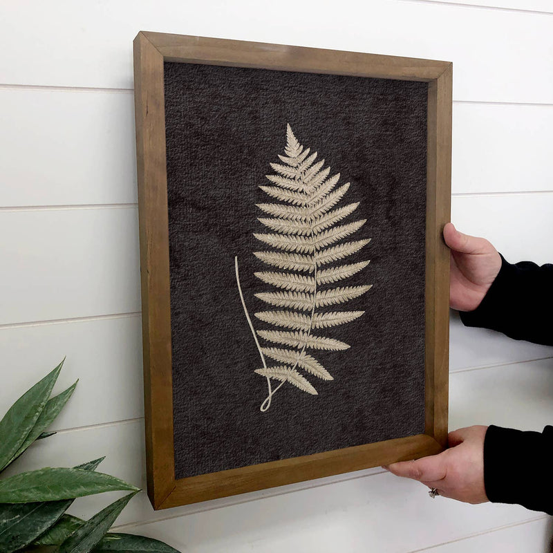 Fern Leaf I - Framed Nature Wall Art - Ranch House Wall Art