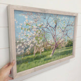 Apple Blossom Tree - Framed Nature Decor -Farmhouse Wall Art