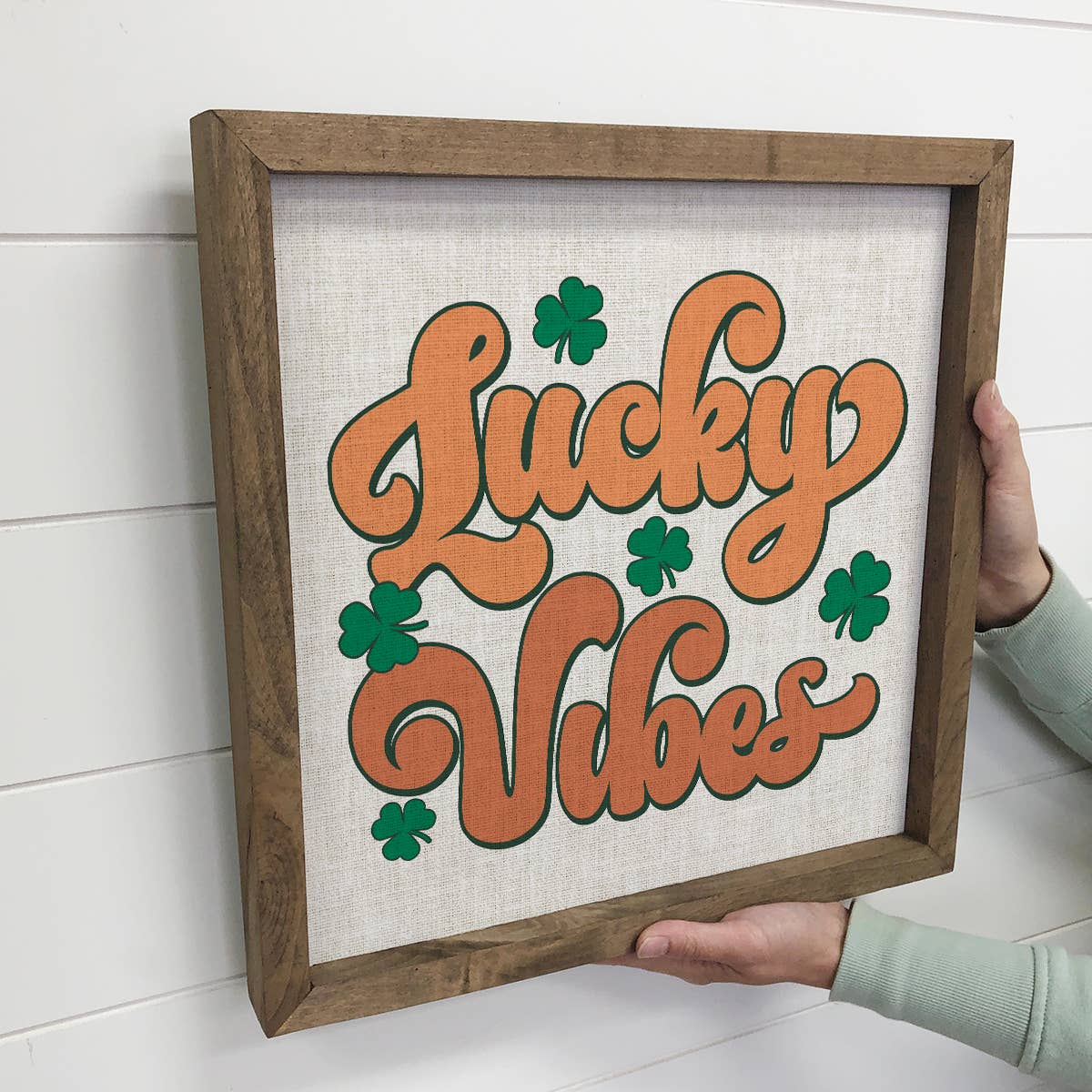 St. Patrick's Lucky Vibes - St Patrick's Day Canvas Art