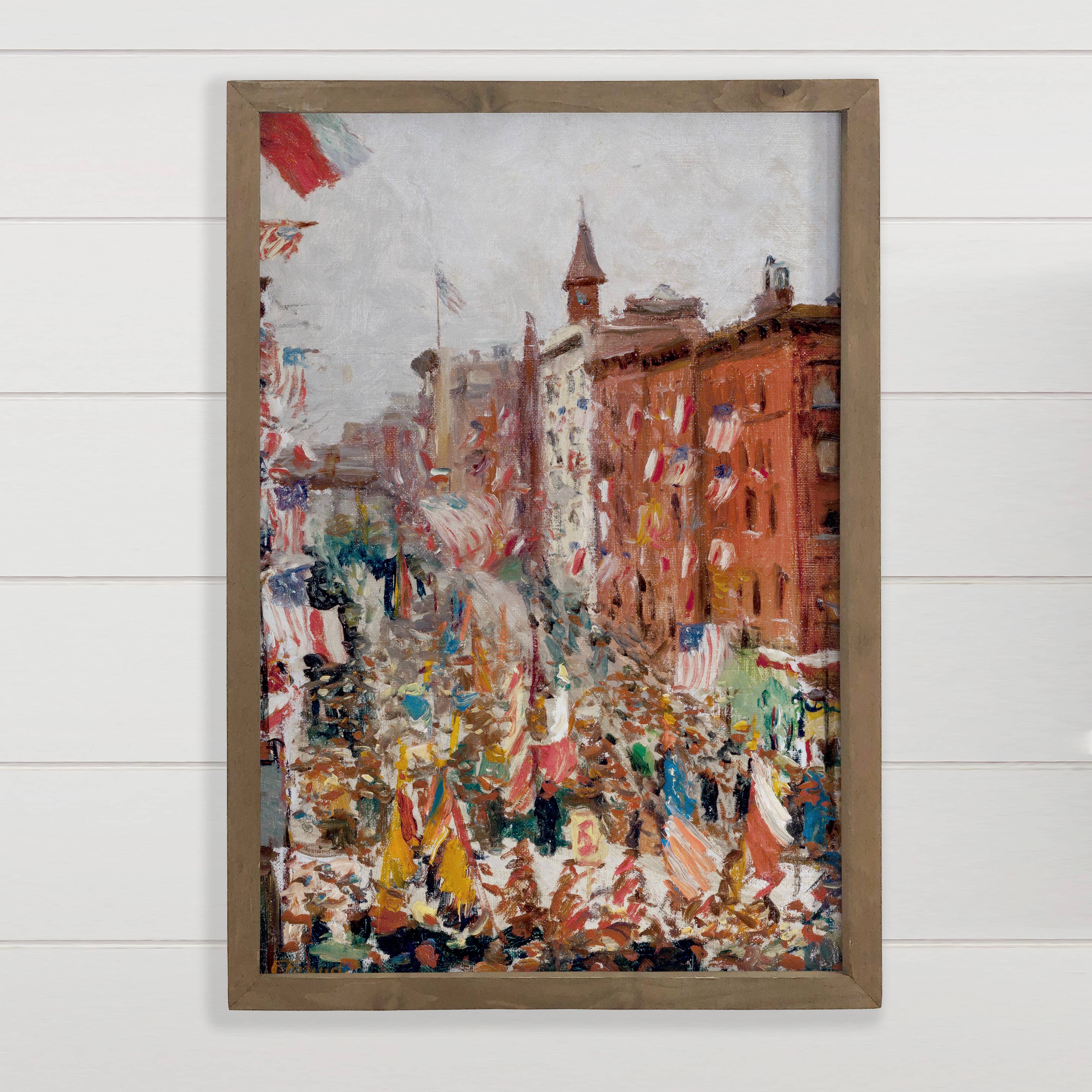 American Parade - Vintage City American Parade - Wood Framed