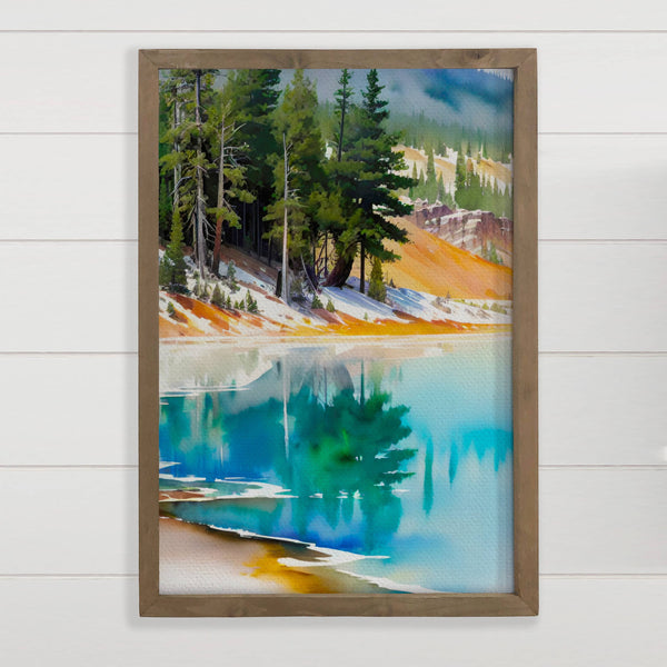 Idaho Painting - Nature Canvas Art - Wood Framed Art