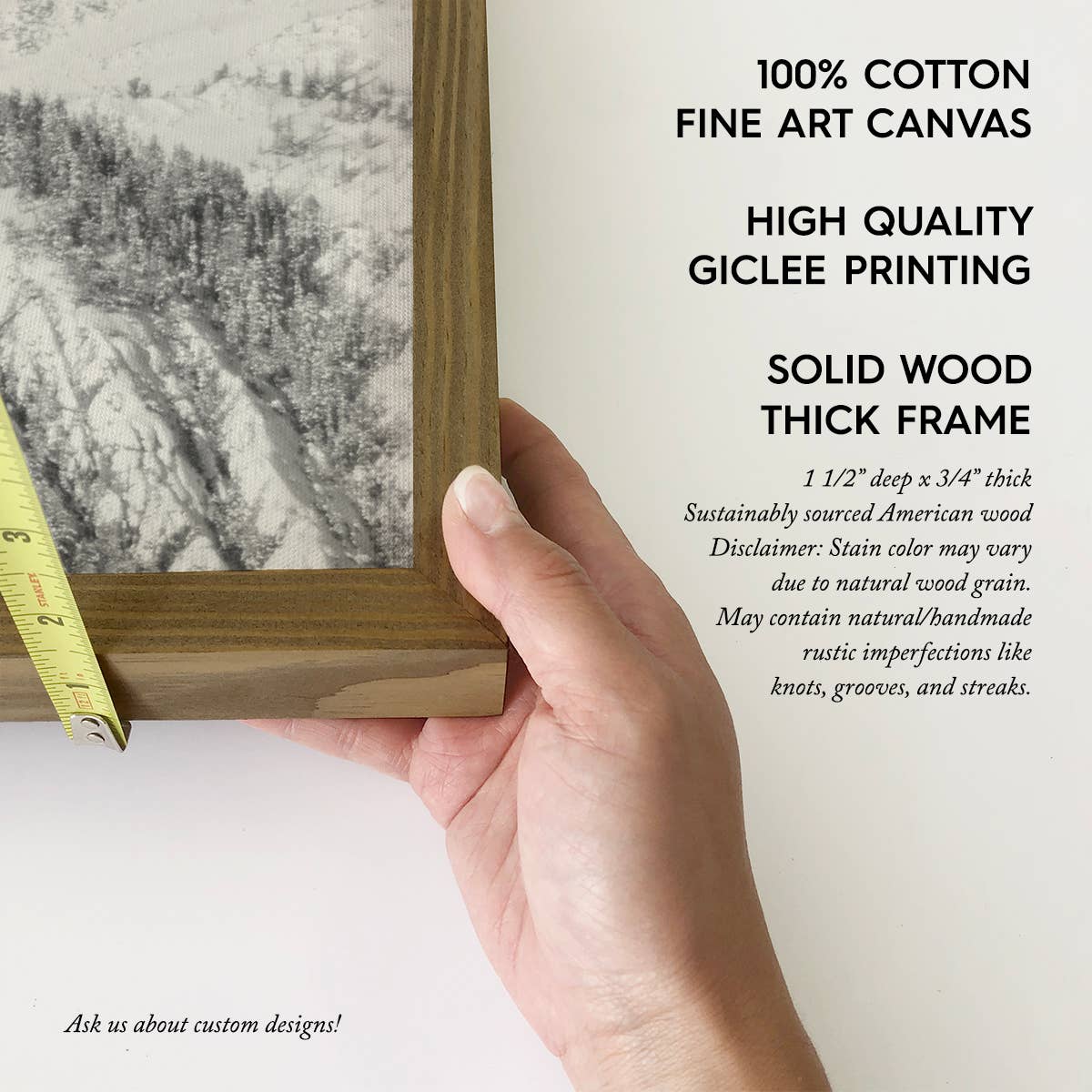Wild Soul Mountains - Nature Word Art - Framed Canvas Art