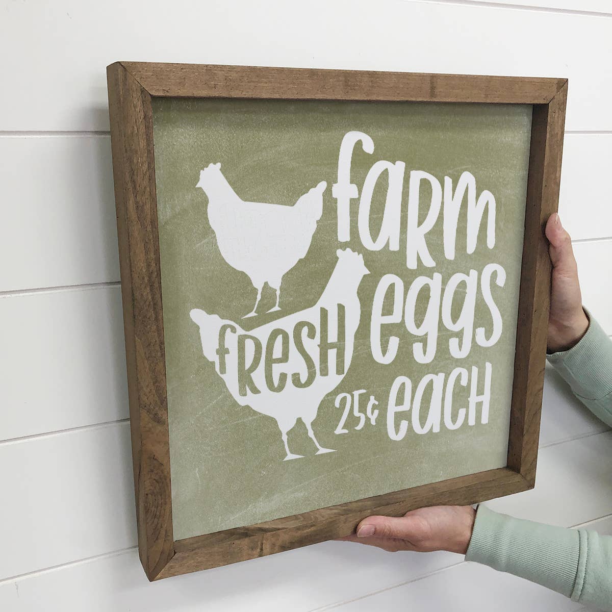 Farmhouse Sign- Farm Fresh Eggs- 25 Cents Each-kitchen sign