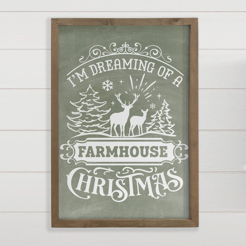 Dreaming of a Farmhouse Christmas - Farmhouse Word Sign