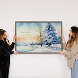 In the Stillness Winter Scene - Winter Landscape Canvas Art