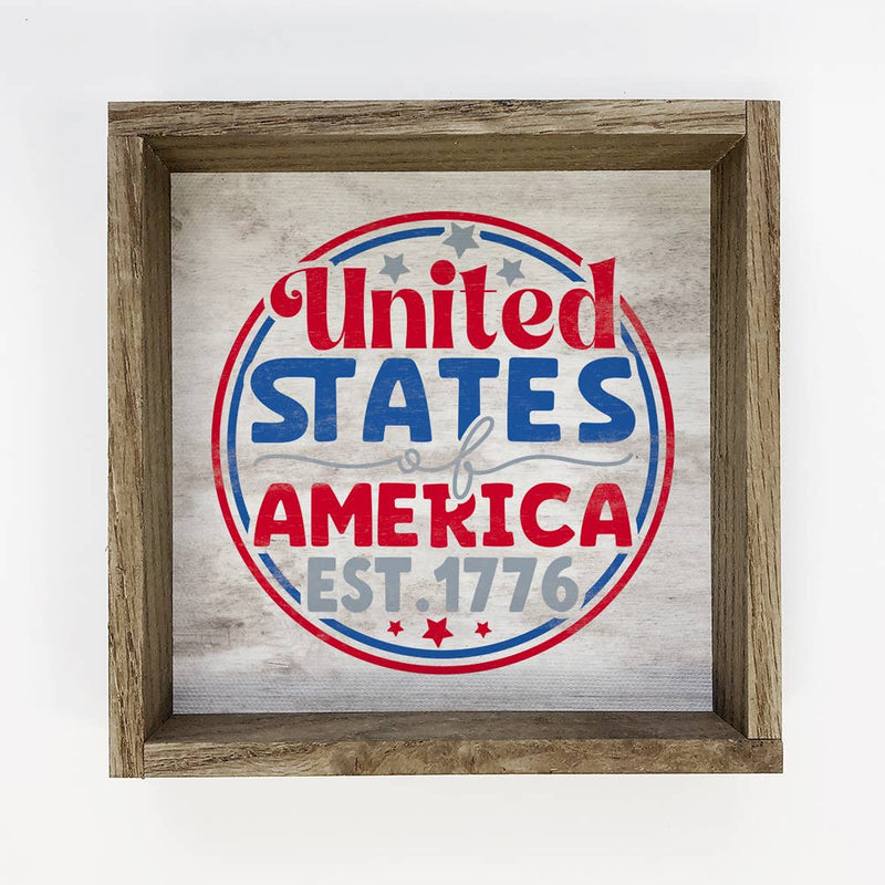 4th of July United States of America - Patriotic Word Art