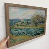 Apple Tree Landscape - Landscape Canvas Art - Wood Framed