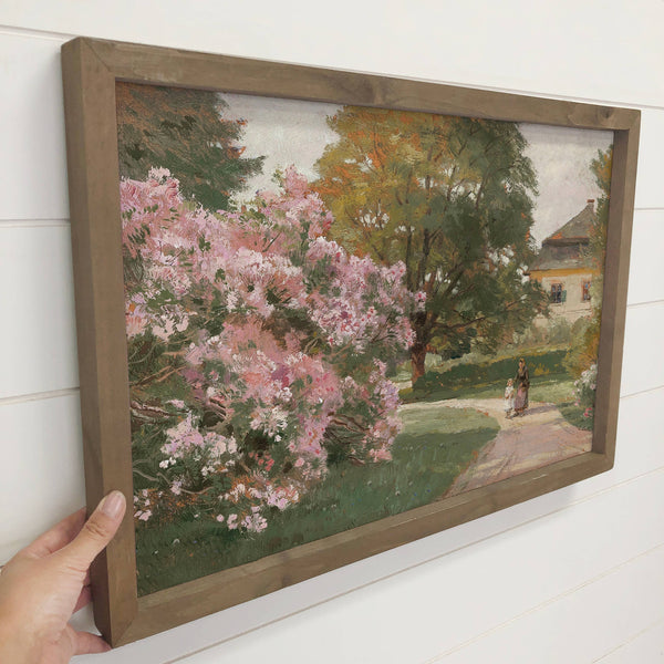 Vintage Spring Mother Daughter - Springtime Canvas Art