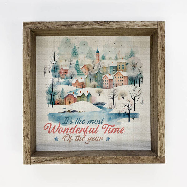 It's the Most Wonderful Time of the Year - Vintage Canvas