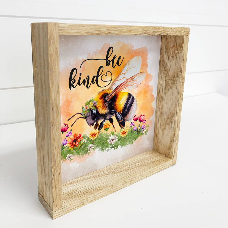 Bee Kind- Cute Summer Sign for Mantel- Wall Decor