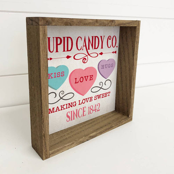 Valentine's Sign - Cupid Candy Co. - Candy Hearts