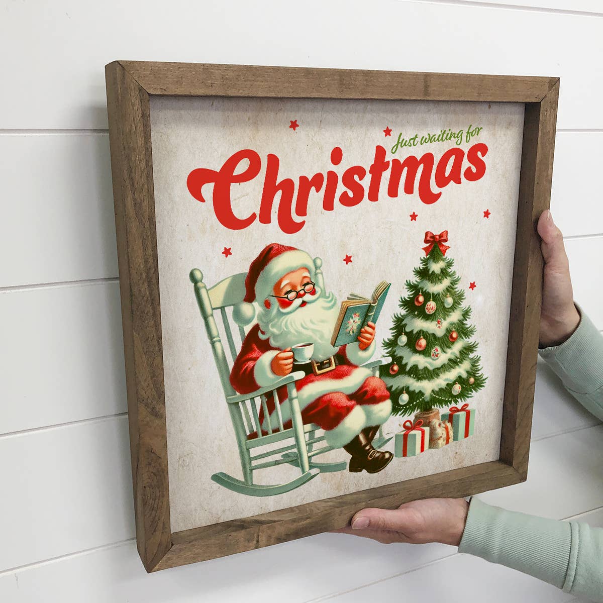 1950's Just Waiting for Christmas - Christmas Canvas Art