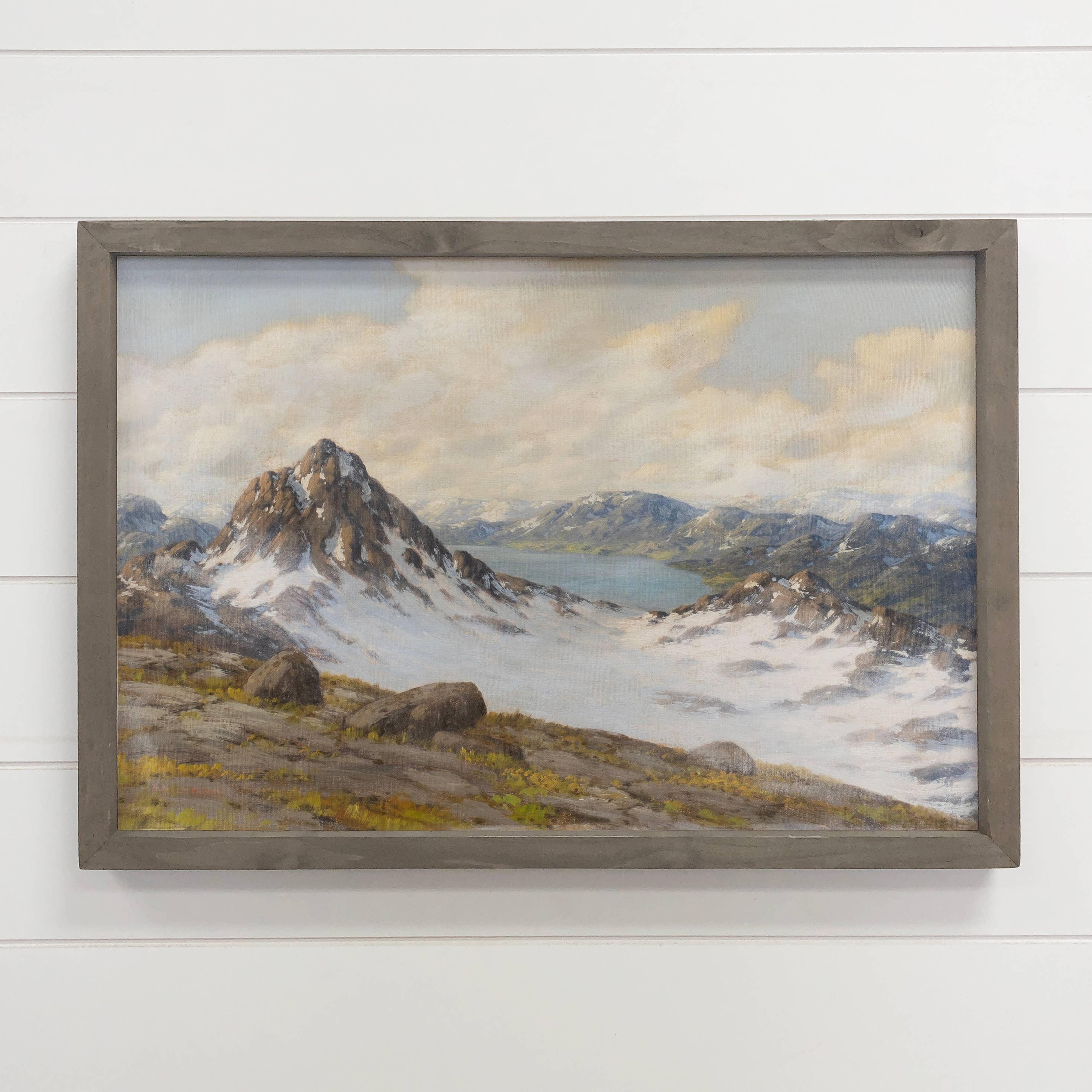 Norwegian Glacier - Frozen Landscape Canvas Art - Framed Art