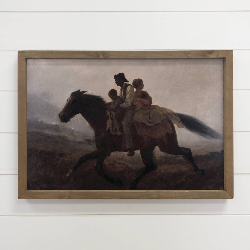 Civil War Ride for Liberty - Horse Ride Canvas Art - Framed