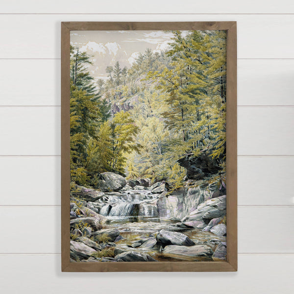 Kaaterskill New York - Nature Canvas Art - Wood Framed Decor