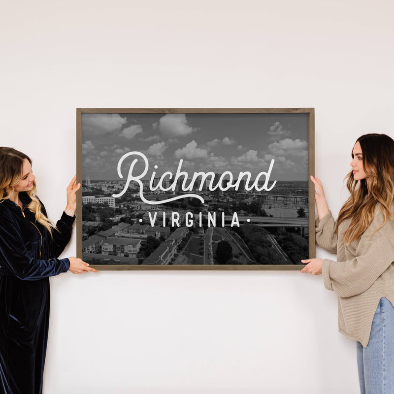 Custom City Any City Richmond Virginia Skyline - Home Décor