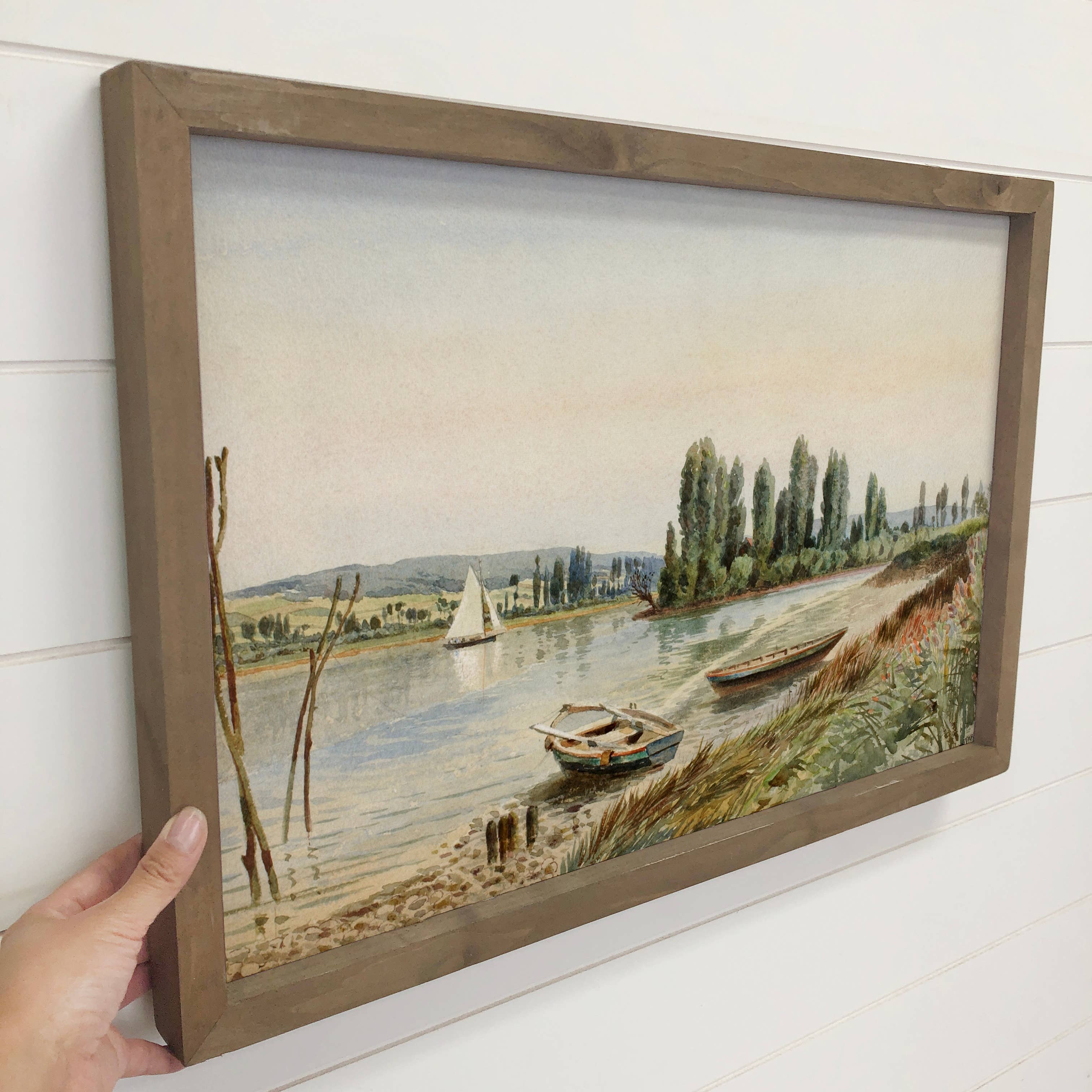 Idyllic Countryside - Country Landscape Canvas Art - Framed