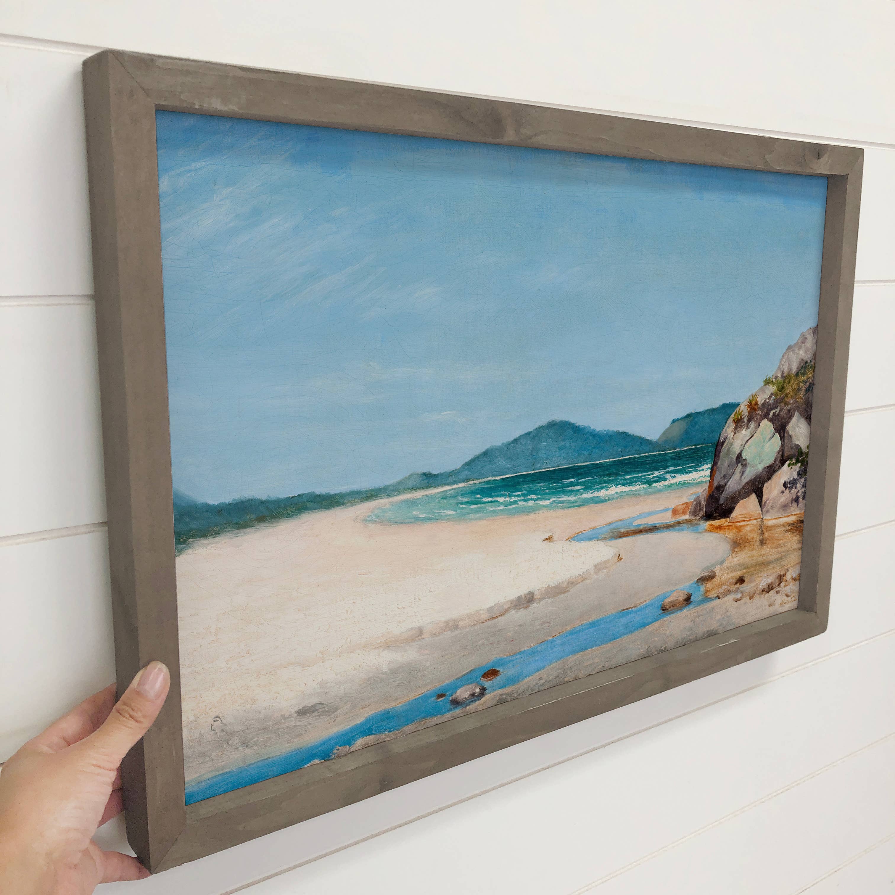 Brazilian Seascape - Nature Landscape Canvas Art - Framed