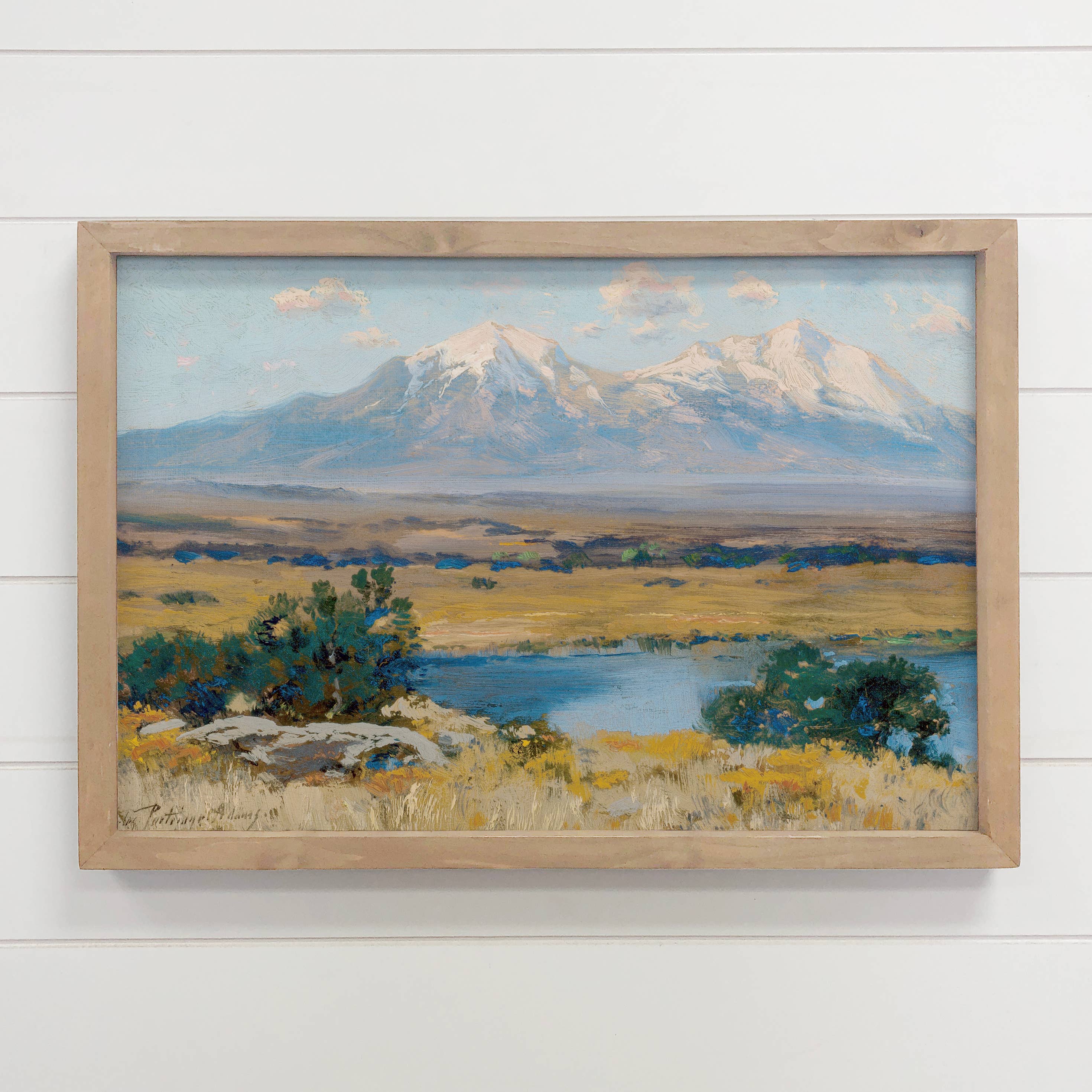 Colorado Spanish Peaks - Framed Nature Decor - Farmhouse Art