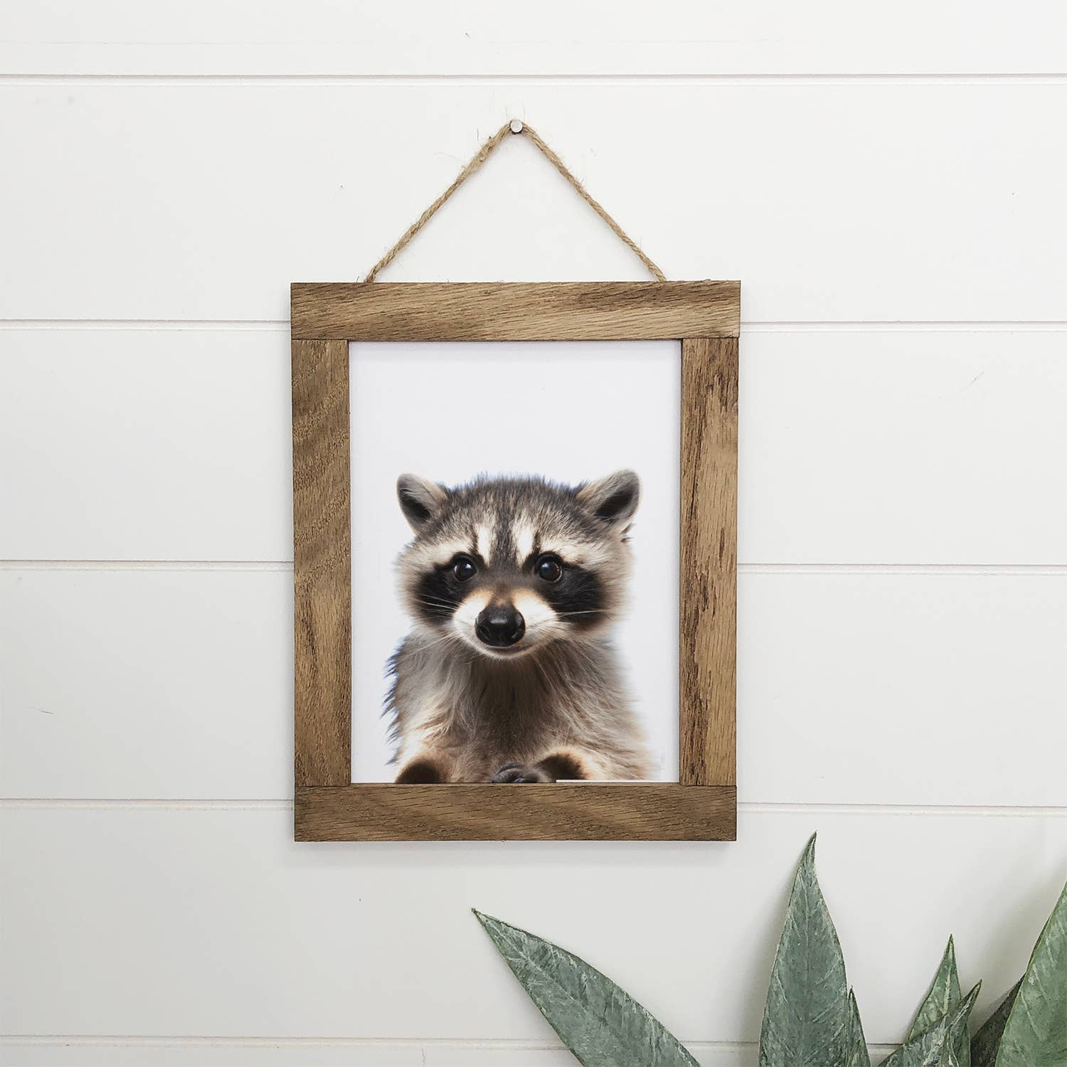 Baby Raccoon Wood Sign Cute Animal Nursery Wall Art