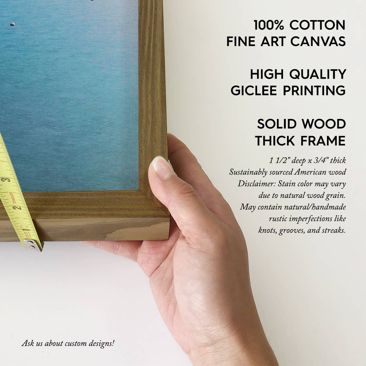 Lake Tahoe Purple Sky - Mountain Landscape Canvas Art