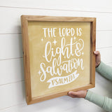 The Lord is Our Light Wall Art - Scripture Word Art - Framed