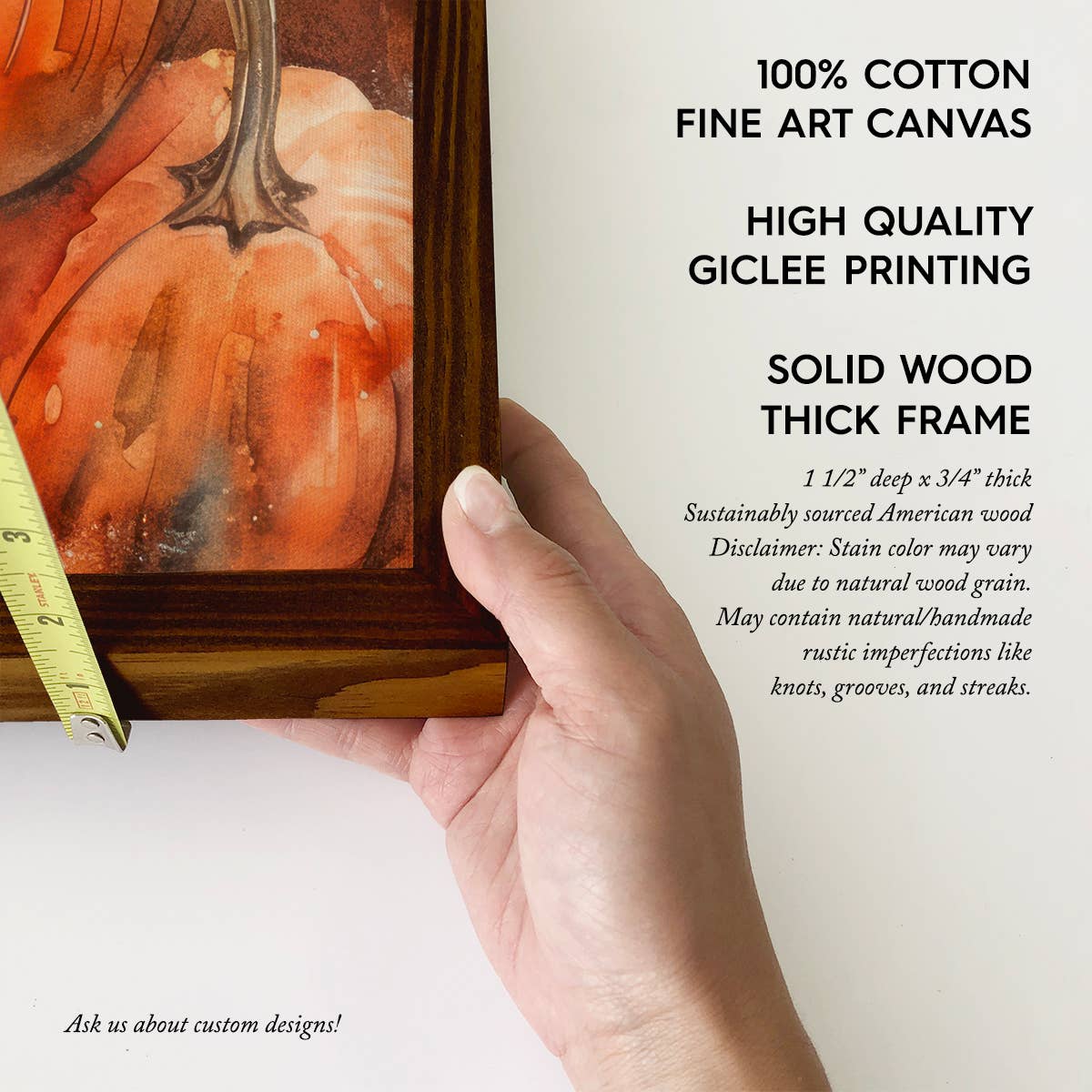 Cozy Up and Stay Awhile Pumpkins - Fall Sign - Wood Framed