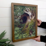 Forest Squirrel - Forest Animal Canvas Art - Wood Framed Art