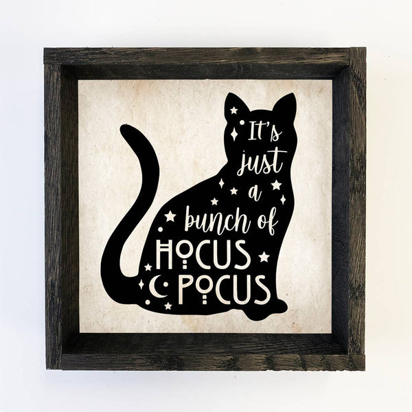Hocus Pocus Black Cat - Cute Black Cat Halloween Sign