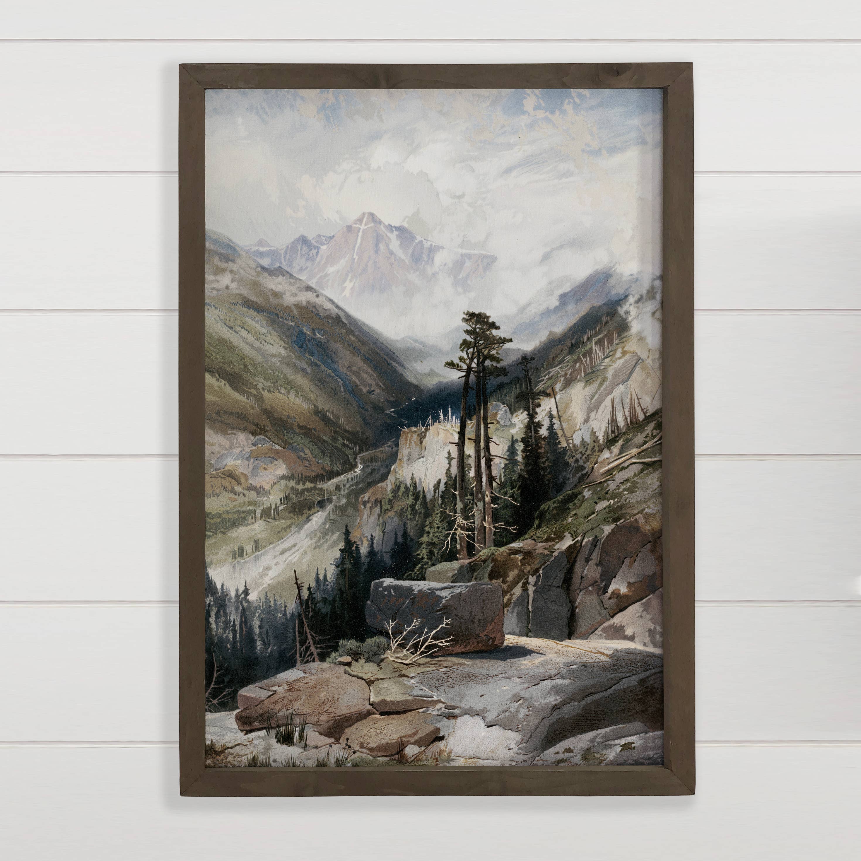 Colorado Mountainscape - Nature Canvas Art - Wood Framed Art