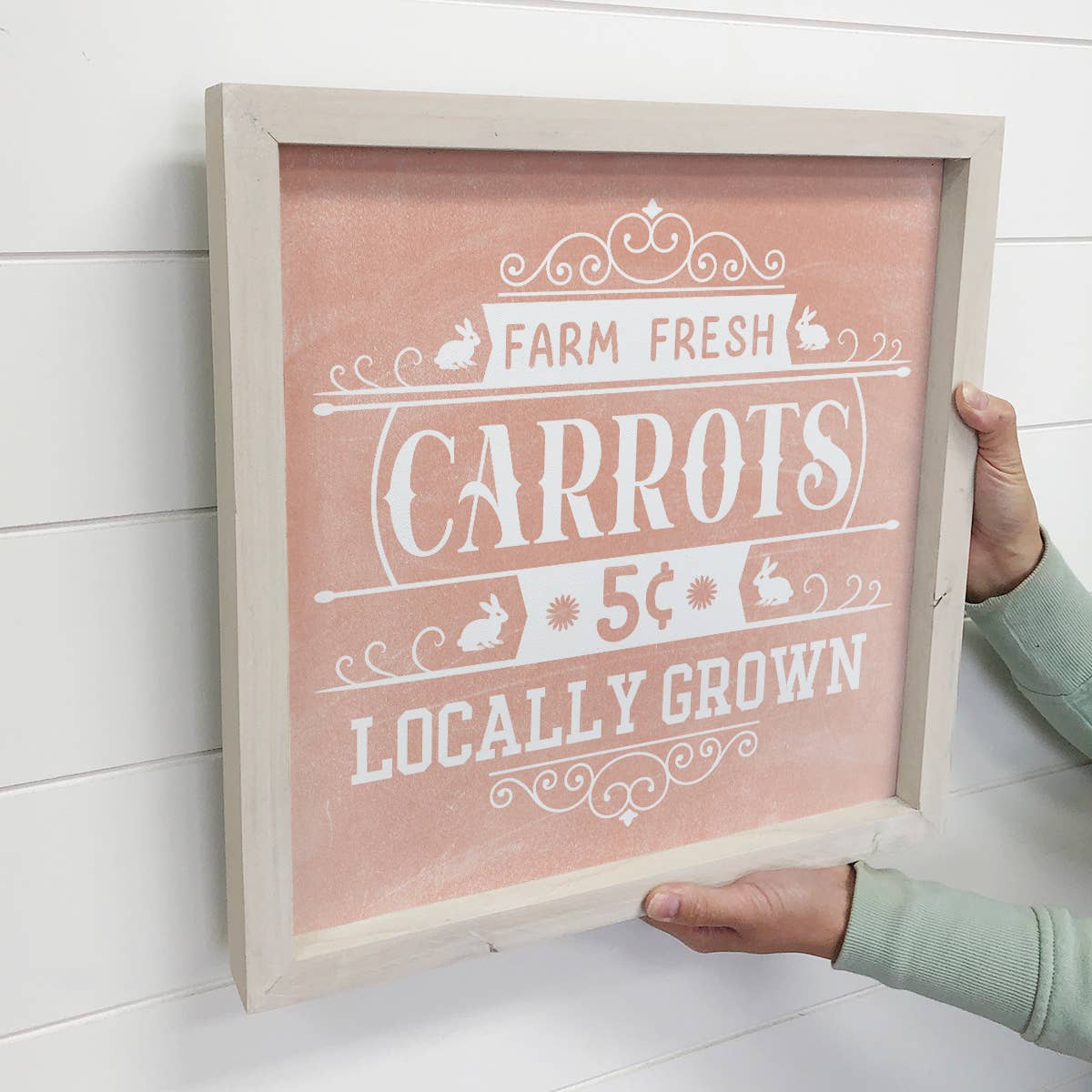 Farm Fresh Carrots Easter - Easter Canvas Art - Wood Framed