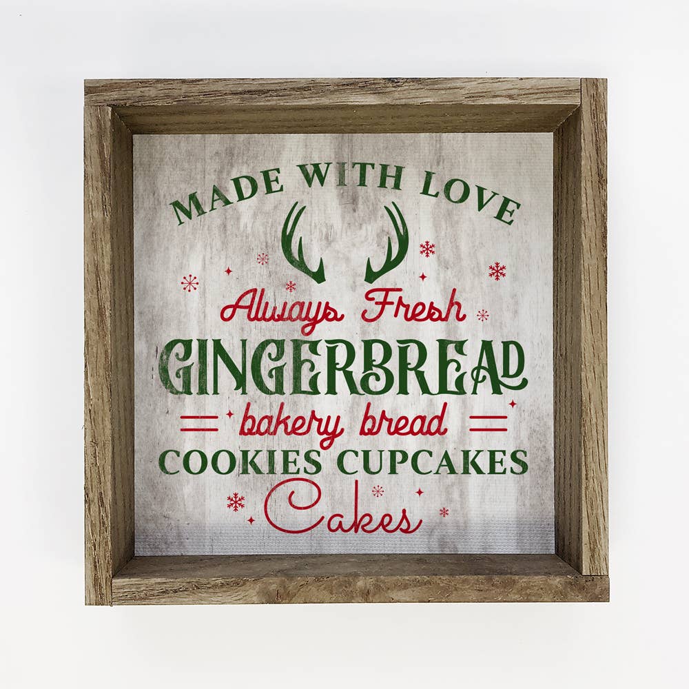 Made With Love North Pole Bakery - Christmas Canvas Art