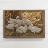 Ducks in Sunlight - Duck Canvas Art - Wood Framed Wall Art