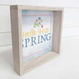 Spring Decor- Hello There Spring Cute Mantel Sign