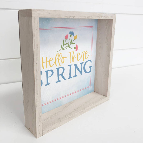 Spring Decor- Hello There Spring Cute Mantel Sign